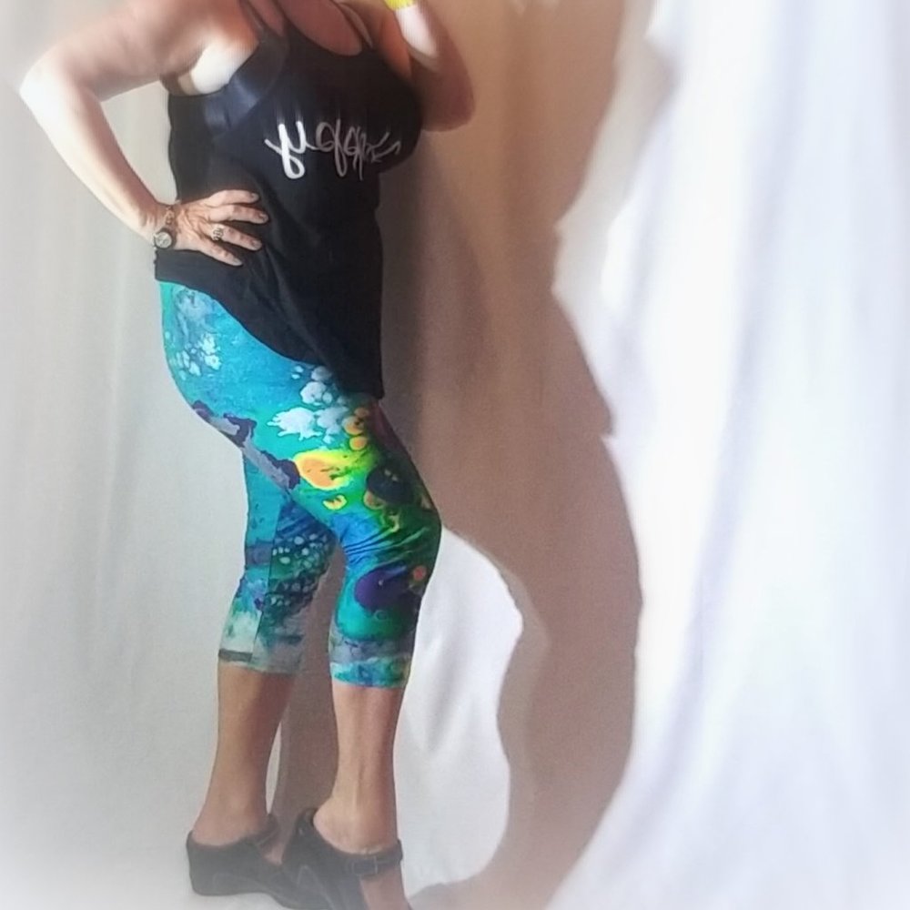 Artist designed: stretchy, high waist leggings